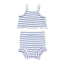 Navy Stripe Tank Top and High Waisted Short
