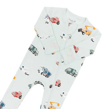 Zippered Footie in City Vehicles