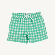 Tortola Swim Trunks Gibson Island Green Gingham