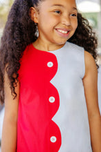 Kennedy Colorblock Jumper Richmond Red with Buckhead Blue