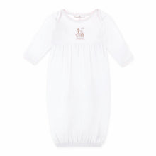 Noah's Ark Gathered Gown - Pink
