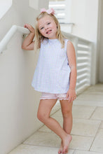 Lottie Bloomer Set, Blue Floral Scallop