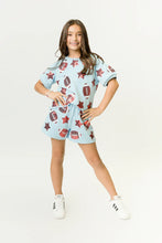 Light Blue Football Top
