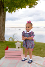 Cindy Lou Sash Bubble Fairfax Farm Floral with Worth Avenue White & Hamptons Hot Pink