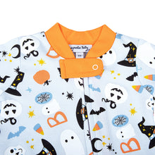 A Little Bit Batty Printed Zipper Pajama, Blue Size 18M