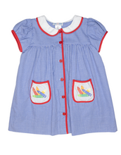 Back to School Royal Blue Crayon Dress