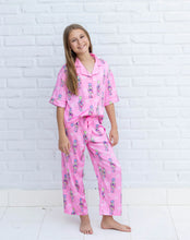 Kids Silky Nutcracker, Pink(Short Sleeve w/ Pants)