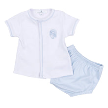 Harvest Blessings Hand-Embroidered Diaper Cover Set - Light Blue