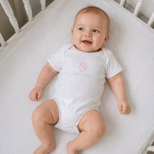 Pink Harvest Blessings Baby's First Thanksgiving Hand-Embroidered Bodysuit
