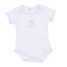 Pink Harvest Blessings Baby's First Thanksgiving Hand-Embroidered Bodysuit
