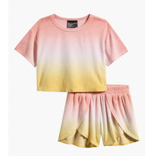 Tween Coral Terry Tank & Shorts Set