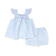 Sally Swing Set, Simply Blue Seersucker