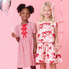 Girls Camelia Dress Valentines Bows