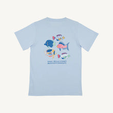 Sir Proper's T-Shirt, Buckhead Blue with Fish