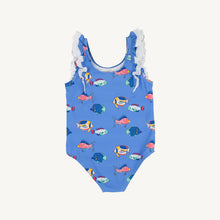 Ruehling Ruffle Bathing Suit, Here Fishy Fishy
