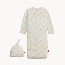 Lullaby Sky Pink Magnetic Me Gown and Hat Set