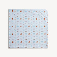 Nursery Nostalgia blue modal baby blanket