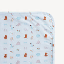 Nursery Nostalgia blue modal baby blanket