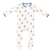 Zippered Footie in Teddy Bear