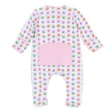 Pumpkin Party Print Zip Footie - Pink