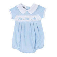 Blue Bunny Classics Smocked Collared Boy Bubble