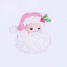 Santa Baby Embroidered Baby's First Christmas Bib - Pink