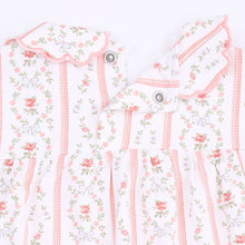 Marnie Rosebud Stripe LS Petal Collar Dress Set