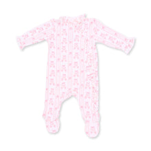 Ballet Shoes Ribbon Stripe Kimono Ruffle Snap Footie