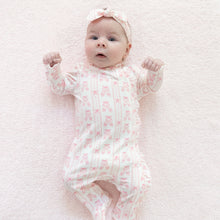 Ballet Shoes Ribbon Stripe Kimono Ruffle Snap Footie