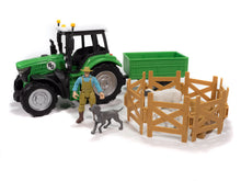 17-Piece Sheep Farmer & Tractor Playset
