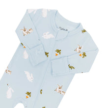 Zippered Footie in Ice Rabbit