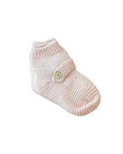 Booties with Buttons Pink