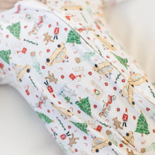 Christmas in the City Print Zip Footie