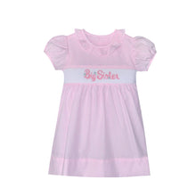 Pink Floral Smocked Avery Big Sister Dress