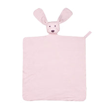 Pink Mini-Stripe Dog Lovey + Paci clip holder