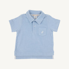Prim & Proper Polo (Terrycloth) Beale Street Blue with Worth Avenue White Stork