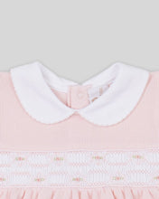 Mini Dress Set Emma Baby Girl Special Knit Pima Cotton Hand Smocked - Pink