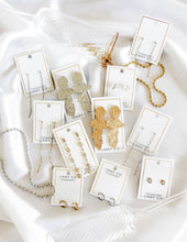 Screwback Stud Earrings - Devin Duster Gold