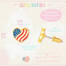 Heart of the USA | Cutie Stud Earrings | 4th of July
