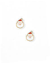 Screwback Stud Earrings - Santa