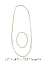 Pearl Elastic Set - Toddler, Child Bracelet & Necklace Set