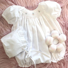 White Bubble with Novelty Smocking