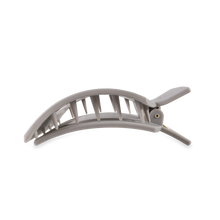 Square Flat Hair Clip | Large | Silver Flames