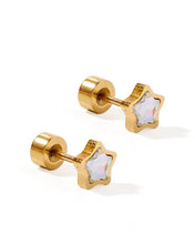 Screwback Stud Earrings - Polly Star