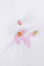 Screwback Stud Earrings Lux - Candy Star Bubblegum Pink
