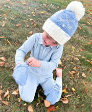 Blue Knit Mittens (Baby/Toddler, Kid)