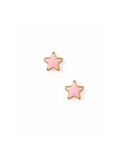 Screwback Stud Earrings - Nora Star Pink