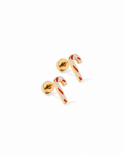 Screwback Stud Earrings - Peppermint Twist