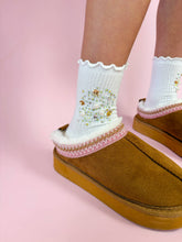 Silver and Gold Gem High Socks