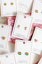 Screwback Stud Earrings - Peppermint Twist